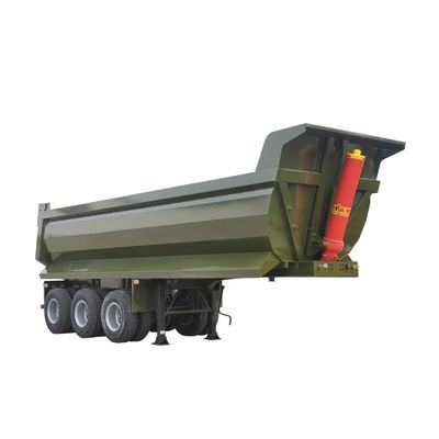 buy 30 Fuß 40 Fuß Rücken Dump Trailer für den Transport Sand Kies, Härte Stahl Solid Schweiß Tipper Halbtrailer online manufacture