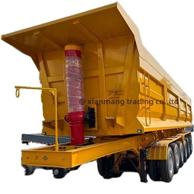 kaufen Schwerlastbehälter und U-Typ 50/60 Tonnen Lkw-Anhänger Tandem Hydraulische Kippenbox Tipper Anhänger zum Verkauf online manufacture