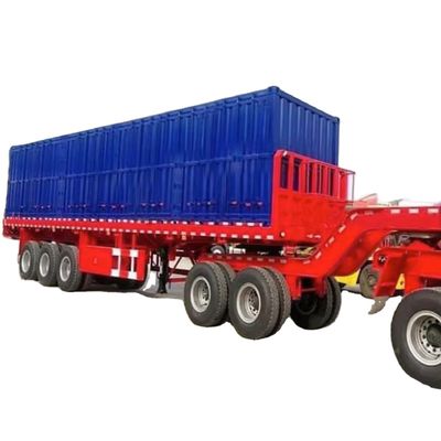 kaufen 3 Achsen 40 Fuß Low Bed Container Trailer, Flatbed Semi Trailer zum Verkauf in Tansania und Kenia online manufacture