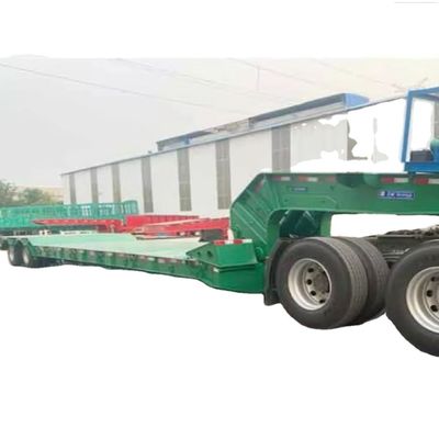 kaufen 80 Tonnen schwerer, 3-Achsen-Low-Bett-Anhänger mit abnehmbarem Gänsehals-Lowboy-Anhänger zum Verkauf in Guinea und Kenia online manufacture