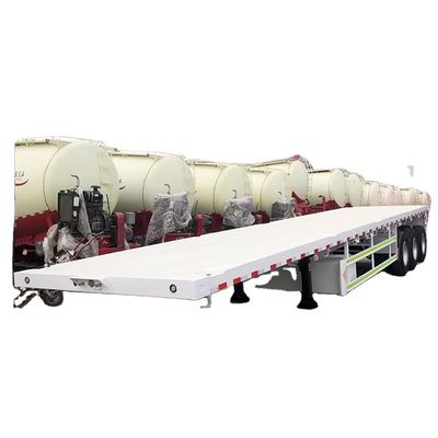 kaufen Anpassbar 3 4 Axel 12,5M 40ft Flachbett Semi-Trailer Container Flachbett Auto-Träger zum Verkauf online manufacture