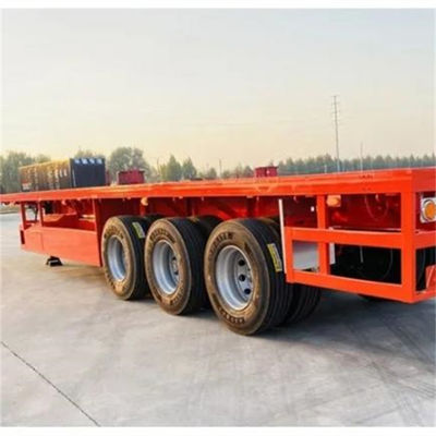 kaufen 3 Achsen Custom 2 4 5 6 Achsen 40 Ft 12.00R20 Reifencontainer Transport Flatbed Semi-Trailer mit maximaler Nutzlast 30 Tonnen online manufacture