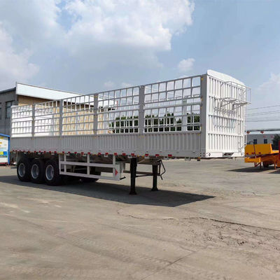 kaufen Hochwertige 34 Achsen geladen 60-80 Tonnen landwirtschaftliche Fracht Transport Zaun Semi-Anhänger online manufacture