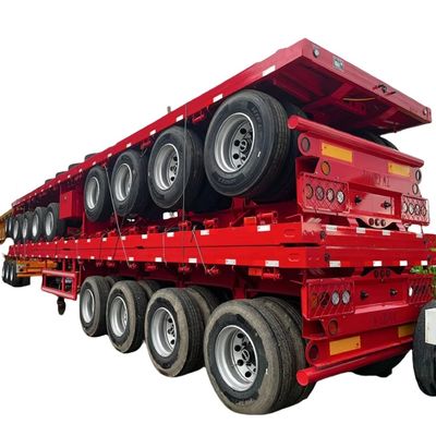 Ein guter Preis. 4 Achsen 3 Achsen 20ft 40ft Flatbed Container Chassis Halbanhänger mit Container Schlösser zum Verkauf Online