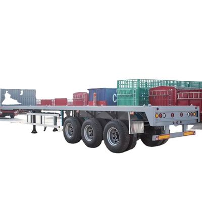 Ein guter Preis. 3 und 4axel 40ft 50ft 60ft Container Flatbed Trailer Tanzania Gebraucht Flatbed Semi Trailer zum Verkauf Online