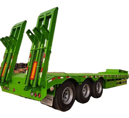 Ein guter Preis. 3/4 Achse 80-120 Tonnen Transportgeräte Lowboy Lkw Anhänger Abnehmbarer Gooseneck Lowbed Semi Anhänger für Mali Online
