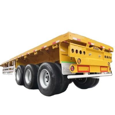 Ein guter Preis. Containertransport 2 3 4 Achsen 20 Fuß Plattform Semi-Anhänger Flatbed Semi-Anhänger zum Verkauf mit Fuwa / BP Achse Online