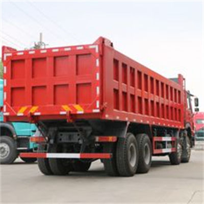 Ein guter Preis. Howo 8x4 380 PS Euro II Emissionsstandard Linksgetriebener Dump Truck für 300 L Tank und 9 t Vorderachsellastkapazität Online