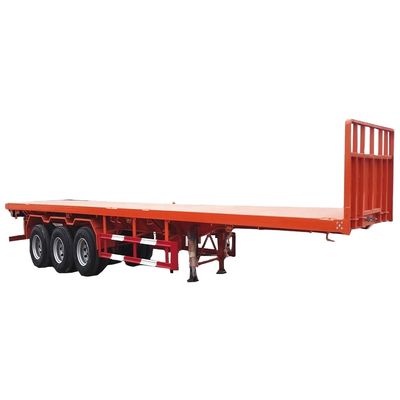 Ein guter Preis. Neuer 3-Achsen 12-Reifen Flachplatten-Semi-Anhänger zum Verkauf mit einer Tragfähigkeit von 30-60 Tonnen von 40-Fuß-Container Online