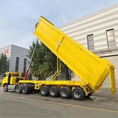 Ein guter Preis. 12-Piece Dump Semi-Trailer 3-Achsel/4-Achsel 12R20 Reifenrand 8,25-22,5 Anpassbar Farbe Online