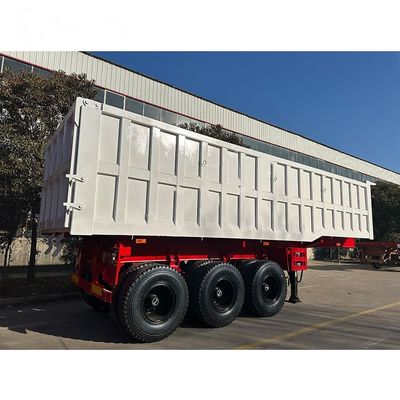 Ein guter Preis. 3 Achsen 12R20 Reifen 12 Reifen Mechanische Aufhängung (Airbag-Aufhängung kann an den Kunden angepasst werden) Dump Semi-Trailer Online