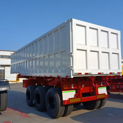 Ein guter Preis. 12 Reifen 3-Achse JOST E100 Dump Semi-Trailer mit 6 mm Seitenwandstärke und zweistufigem Landegerät Online