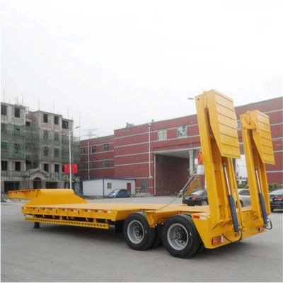 Ein guter Preis. Anpassbarer zweiachsiger 40t automatischer Rampen-Tiefbettanhänger für Schwerlasttransport Online